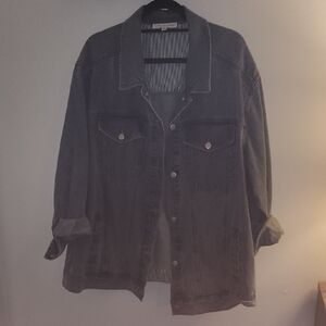 Jane and Delancey Gray Jean Jacket
